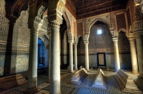 The Saadian Tombs are a historic royal necropolis in Marrakech