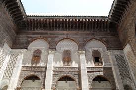 The Al-Attarine Madrasa is a madrasa in Fes, Morocco, near the Al-Qarawiyyin Mosque. It was built by the Marinid sultan in 1323-5