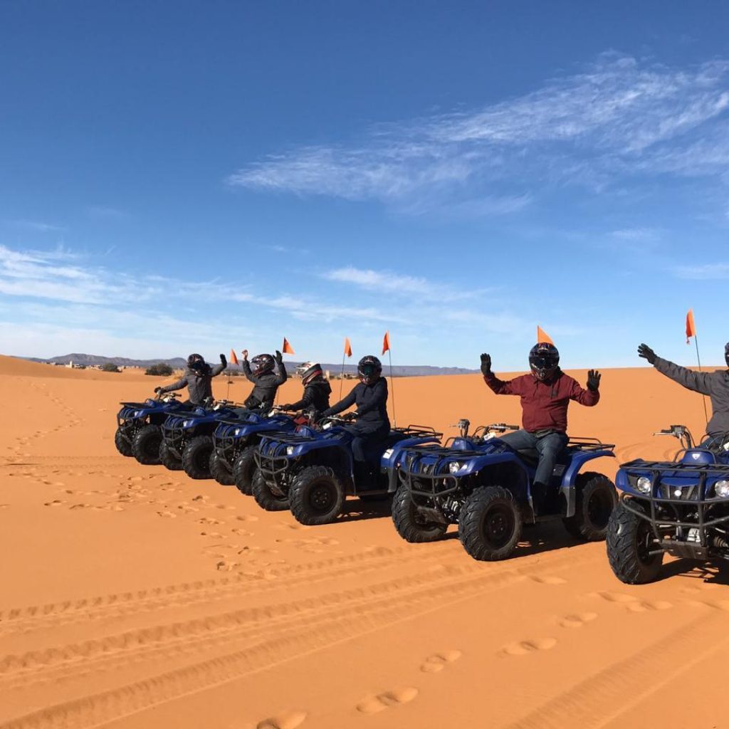 quad biking in Merzouga Desert