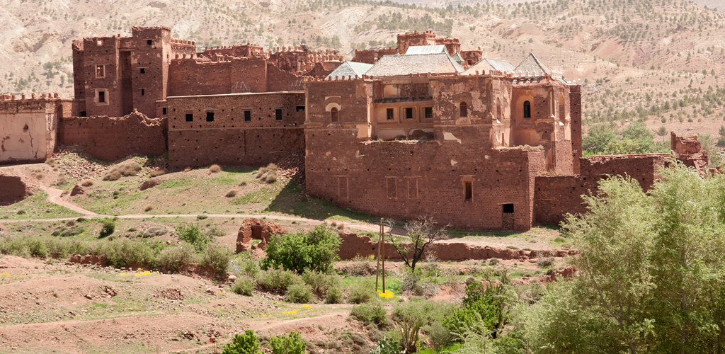 Telouet Kasbah located in the heart of high Atlas Mountains